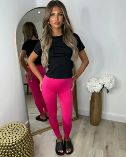 Briony Bum-Scrunch Seamless Leggings - Fuchsia