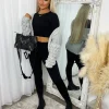 Jamie Short Bubble Sleeve Cardigan - Light Grey