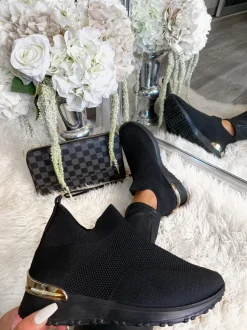 Leonie Sock Trainers - Black/Black