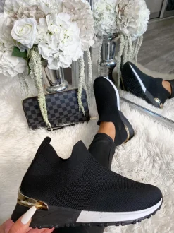 Leonie Sock Trainers - Black/White