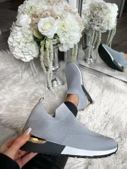 Leonie Sock Trainers - Grey