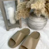 Lou Slip On Sliders - Khaki