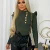 Mae Faux Leather Belted Shorts - Black