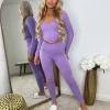 Miesha Corset Style Gym Set - Lilac