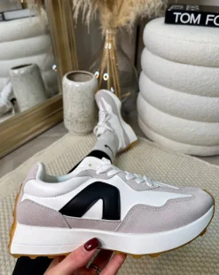 Myla Lace Up Running Trainers - Black