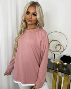 Neve Side Zip Detail Jumper - Pink