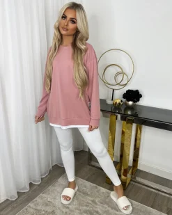 Neve Side Zip Detail Jumper - Pink