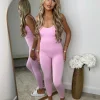 Pearl Spaghetti Strap Jumpsuit - Baby Pink
